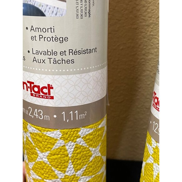 Con Tact Liners Grip Prints Shelves And Drawer Liners Set Of 2 NEW - Picture 5 of 8